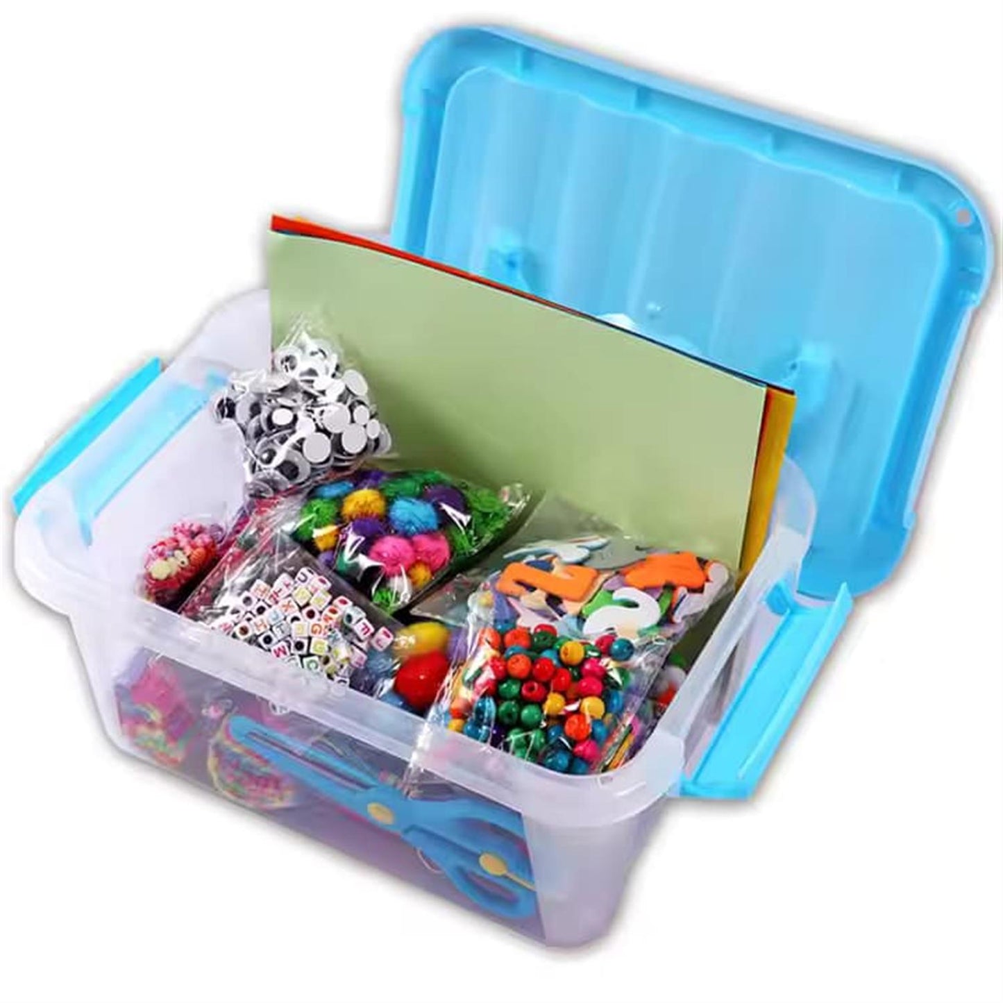 Complete DIY Arts and Crafts Supplies Kit with Storage Box