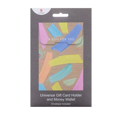 Brush Stroke Pink & Gold Design Multipack of 6 Money Wallets Cards