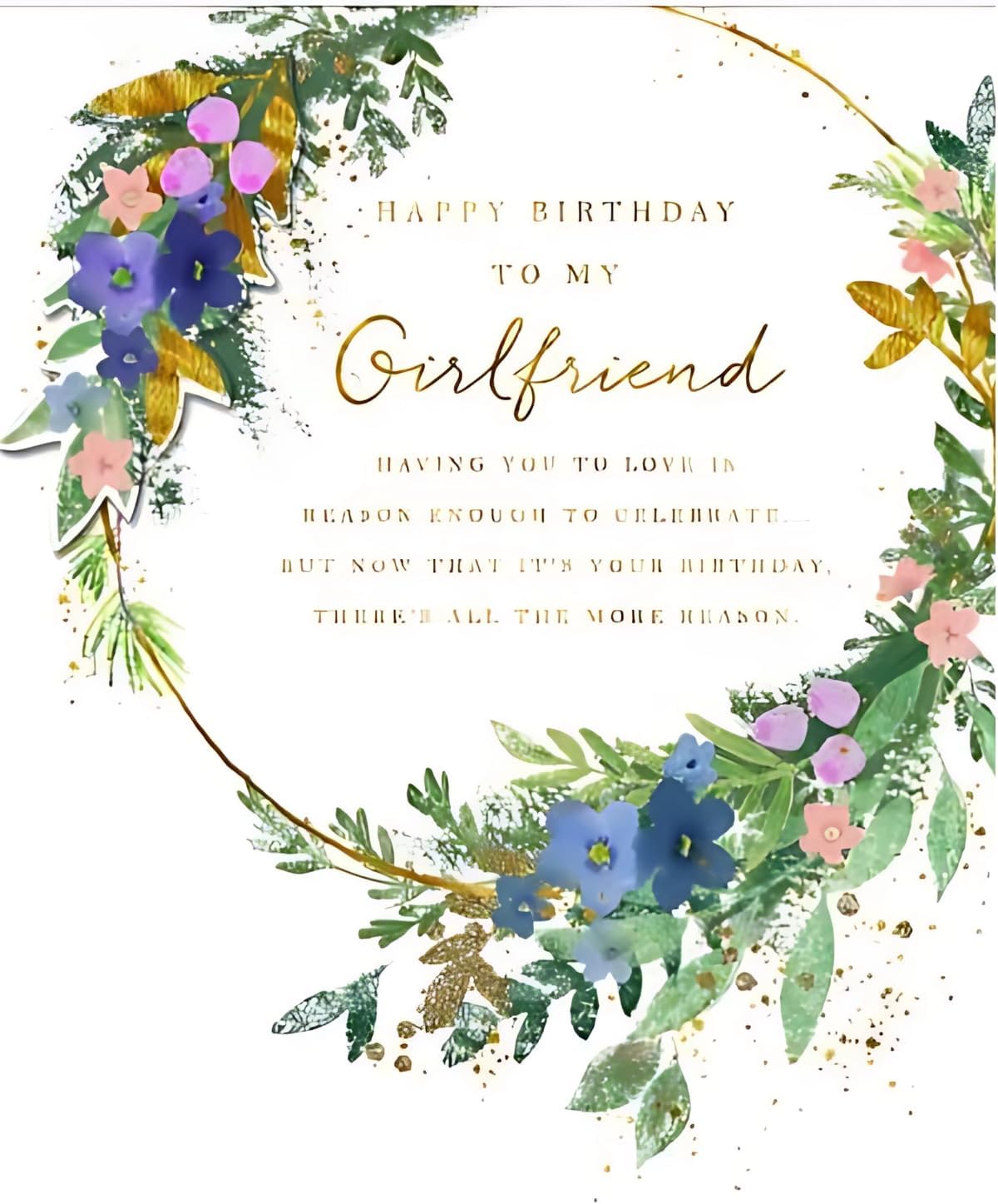 Creative and Attractive Design Girlfriend Birthday Card