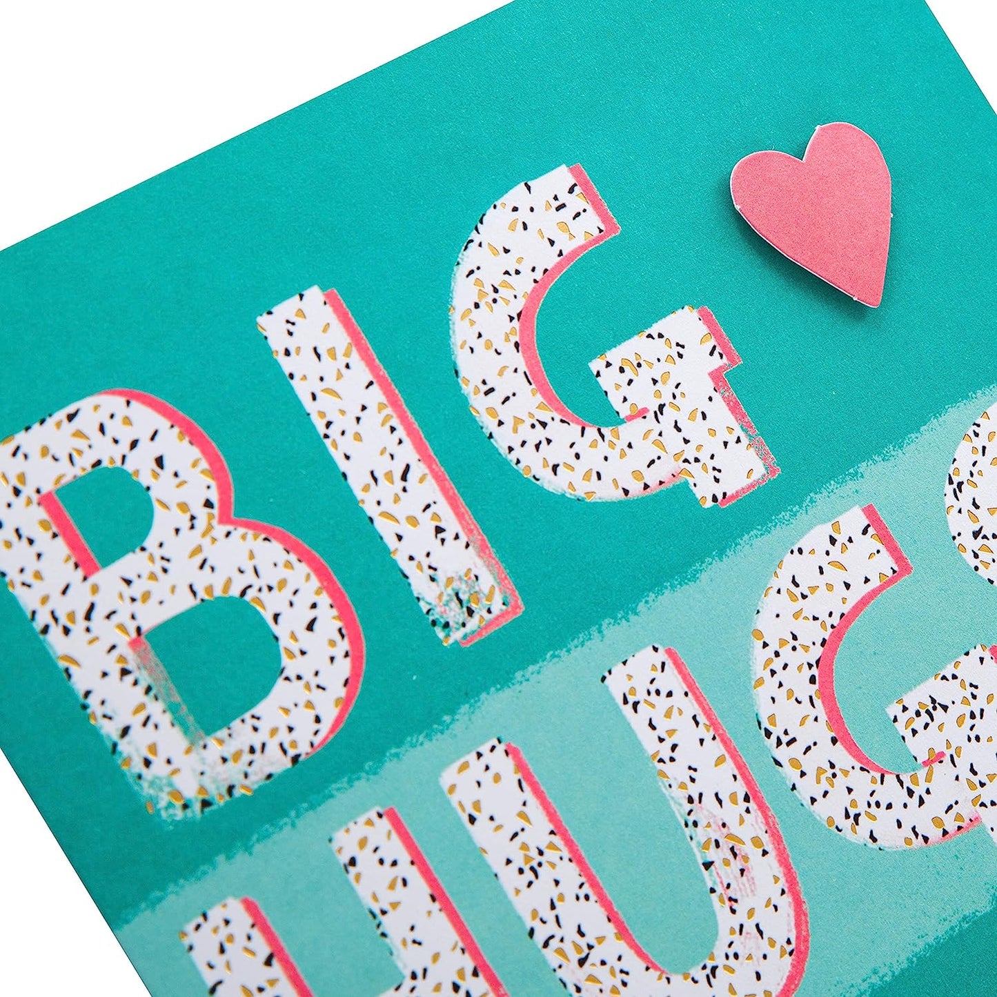 Contemporary Text Design Big Hugs General Love Support Card 