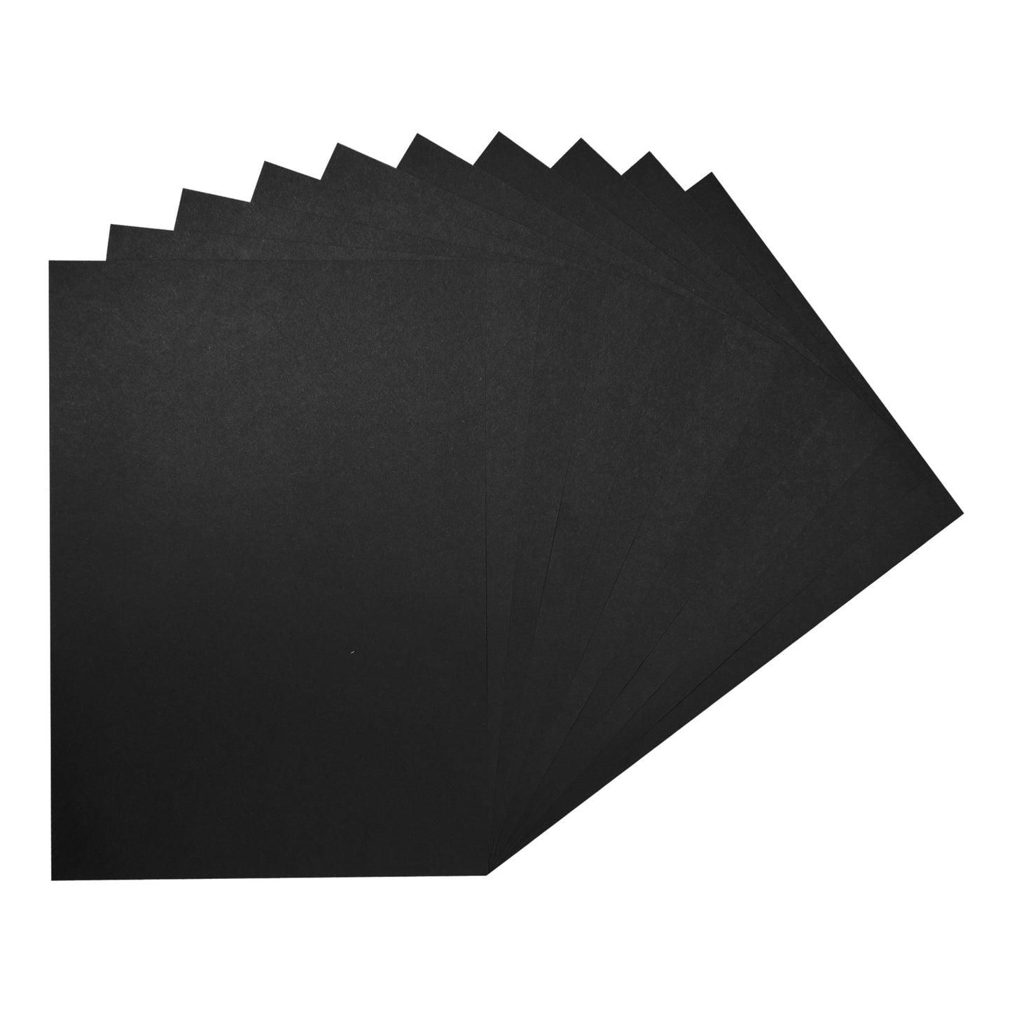 Pack of 20 A2 Bristol Board Black Colored Craft Papers 230gsm