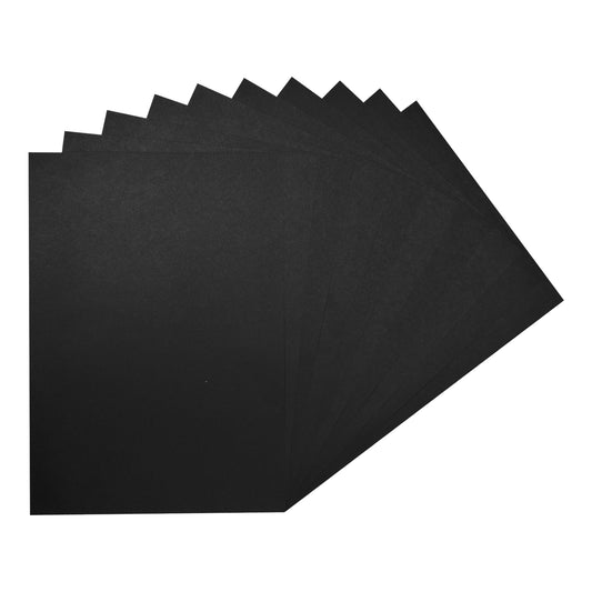 Pack of 20 A2 Bristol Board Black Colored Craft Papers 230gsm
