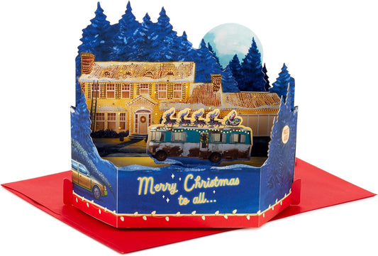 National Lampoon's Vacation Plays Hallelujah Chorus Musical Pop Up Christmas Card