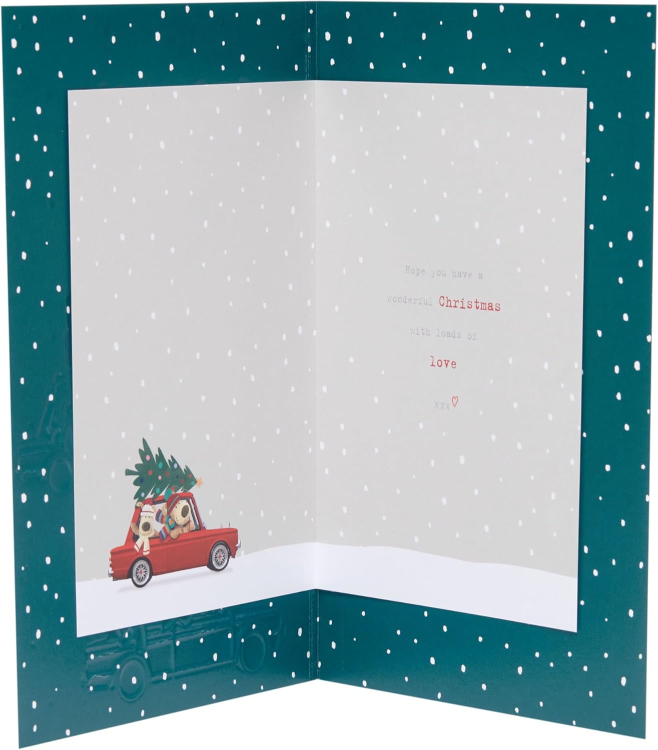 Boofles in 3 Cars From All Of Us Christmas Card