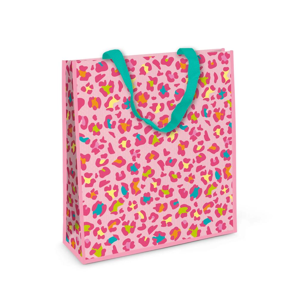 Leopard Print Small PP Woven Bag
