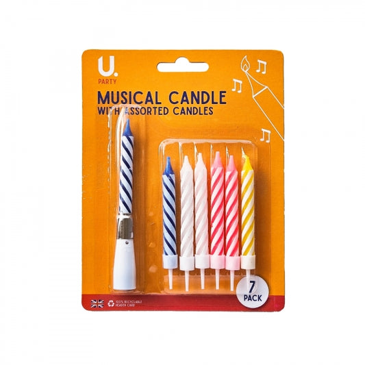 Musical Candle With 6 Assorted Candles
