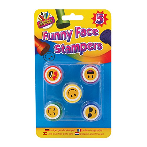 Pack of 5 Funny Face Stampers