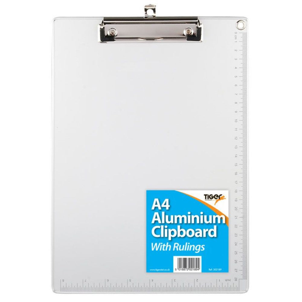 A4 Aluminium Clipboard with Rulings