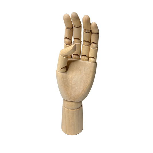 Small Wooden Left Hand Manikin 18cm (7")