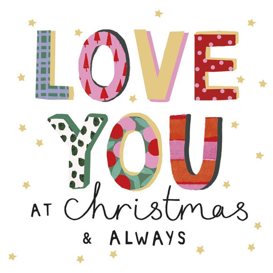 Elegant Design Heartfelt Partner Christmas Card