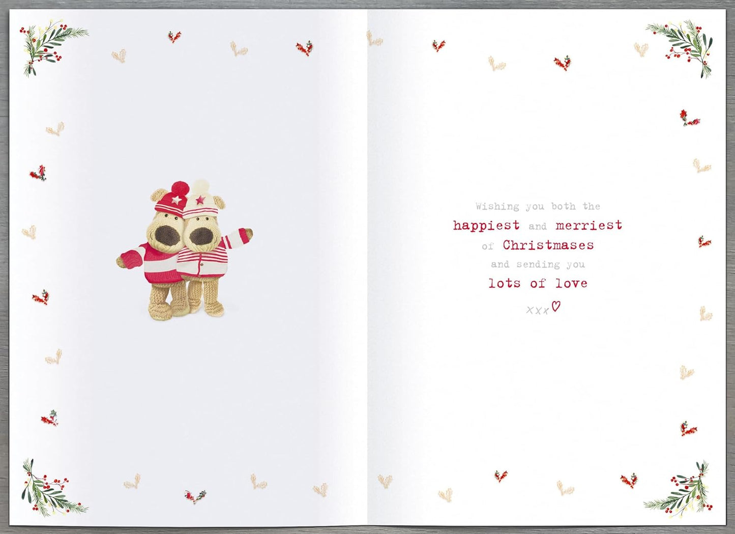 Sister & Partner Embellished Christmas Card Boofle