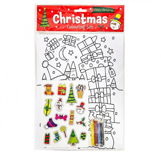 Christmas Kids Colouring Set