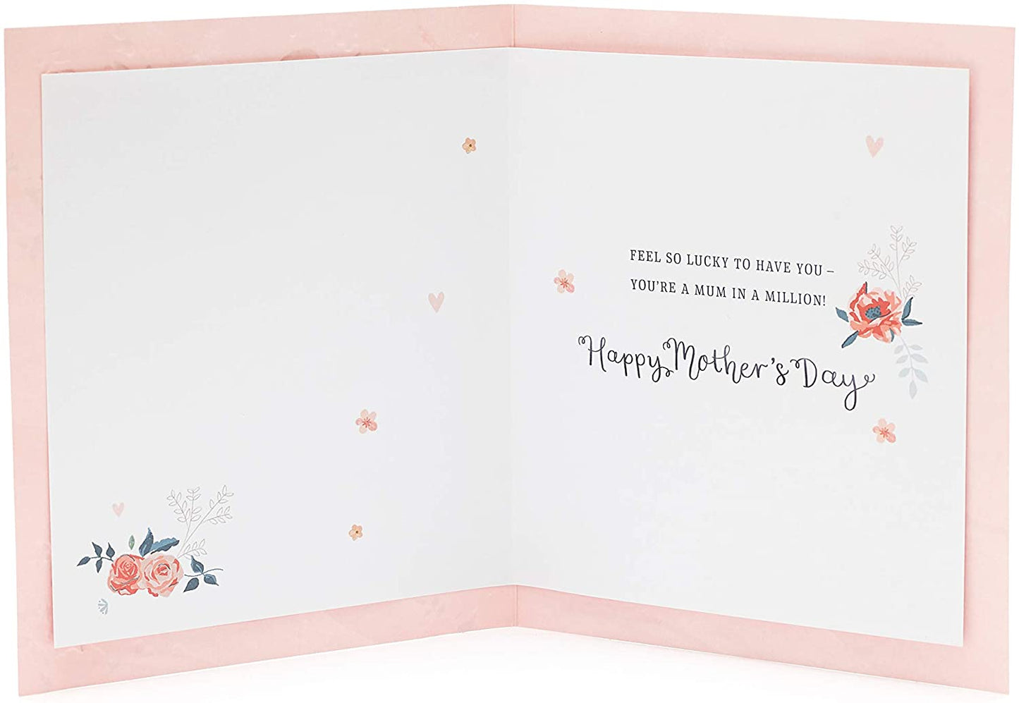 Thank You Mum Soft Pink Design Mother's Day Card