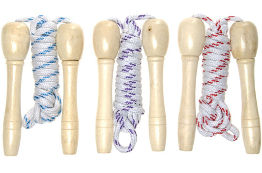 Pack of 48 Wooden Jumping Skipping Ropes