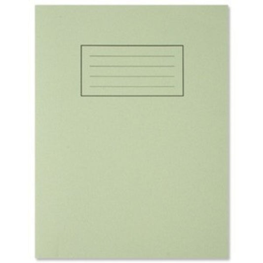 9"x7" Green Exercise Book - Lined with Margin