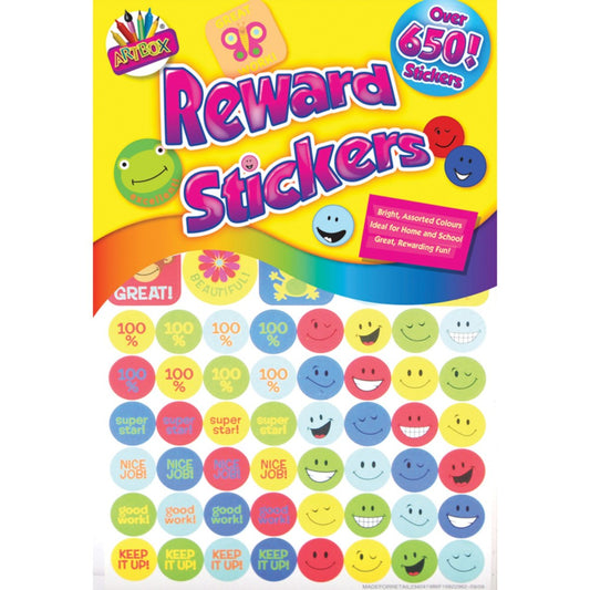 Pack of 500 Assorted Reward Stickers