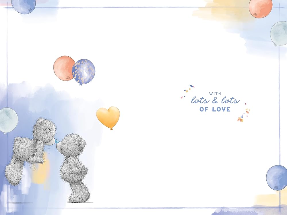 Bears Stood With Rose And Envelope Wonderful Boyfriend Luxury Birthday Card
