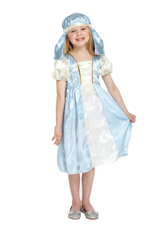 Child Mary Nativity Fancy Dress Costume 7-9 Year Olds