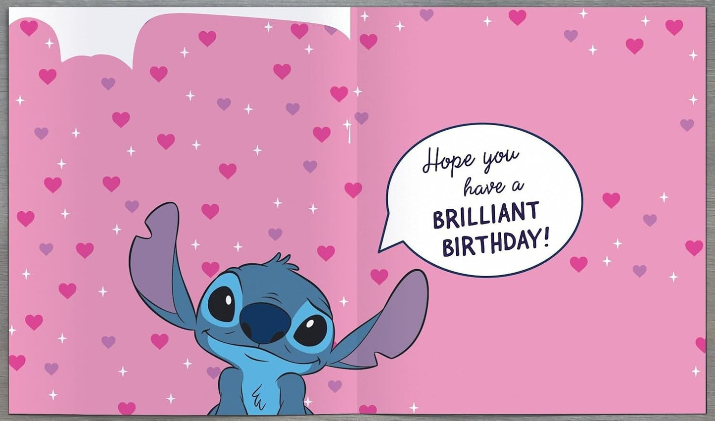 Unique Stitch Design For Girls 5th Birthday Card