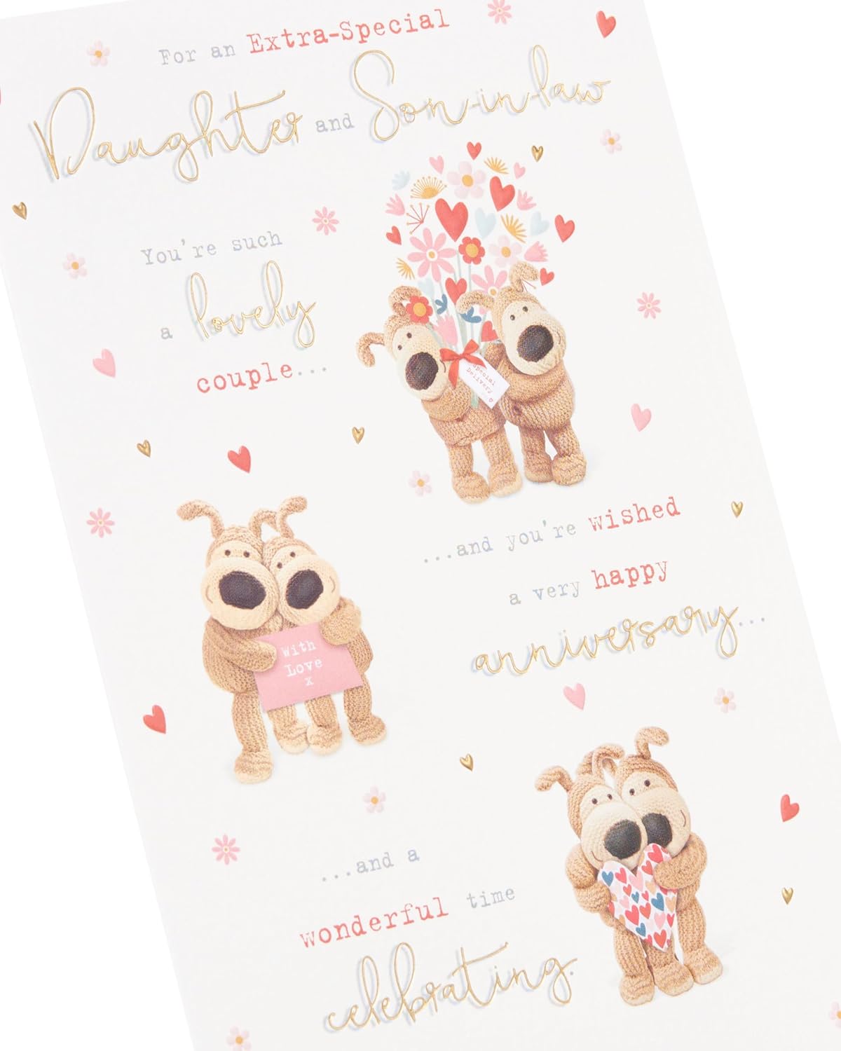 Boofle Cute Design Daughter & Son-in-Law Wedding Anniversary Card