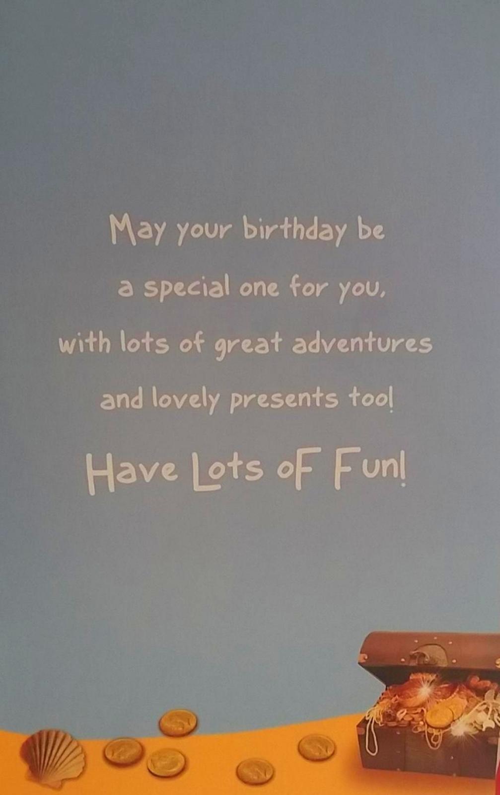 To A Special Cousin Boy Pirate Treasure Birthday Greeting Card