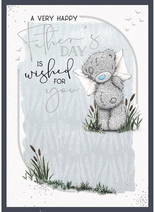 Bear With Envelope In Grass Father's Day Card