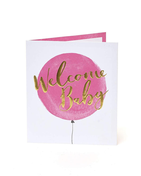 Congratulations Baby Girl Card with Special Envelope
