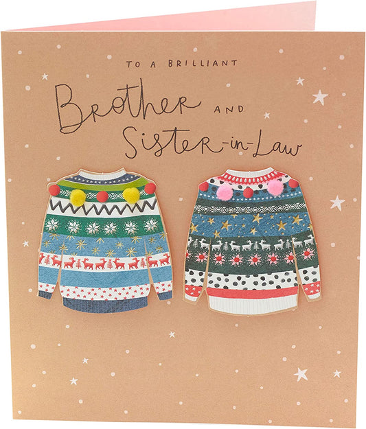 Brother and Sister-in-Law Christmas Card Jumper Design 