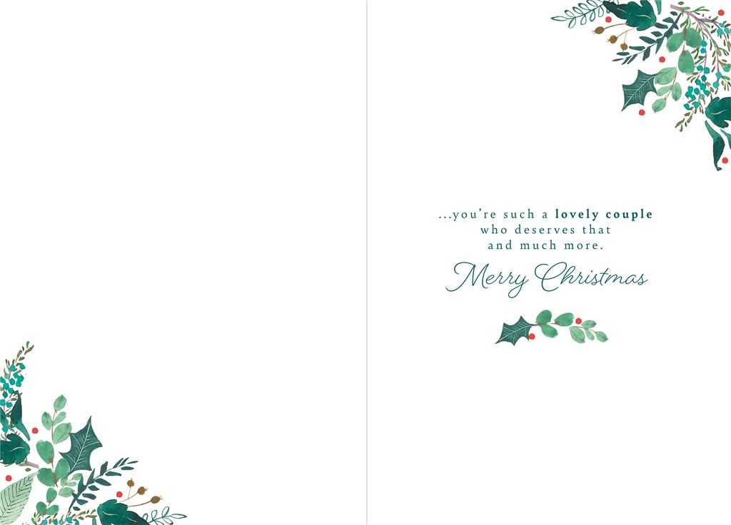 Joyous Festive Season Son & Daughter In Law Christmas Card