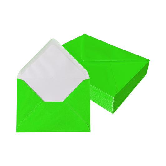 Pack of 1000 Vivid Green 114x162mm Gummed Envelopes