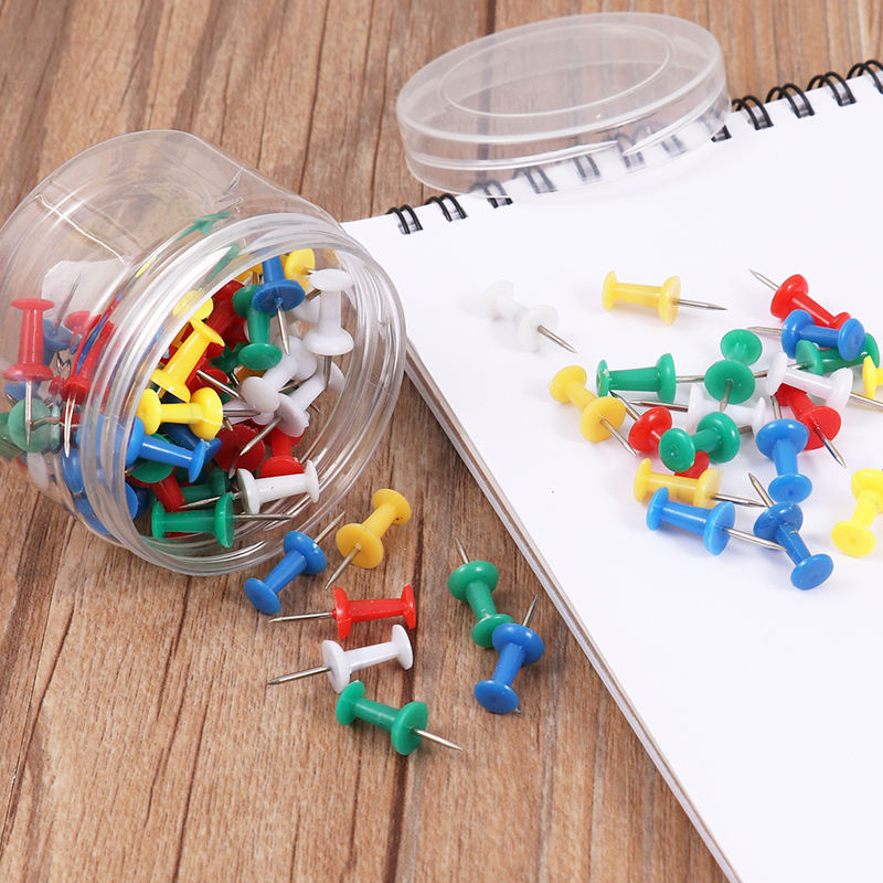 Pack of 360 Assorted Colour Push Pins 25mm