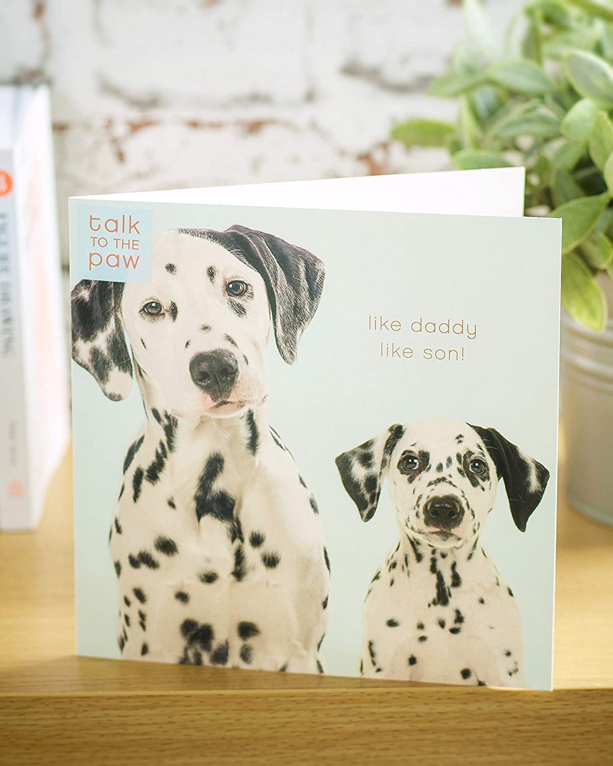 Daddy From Son Dalmation Father's Day Card Like Daddy Like Son 
