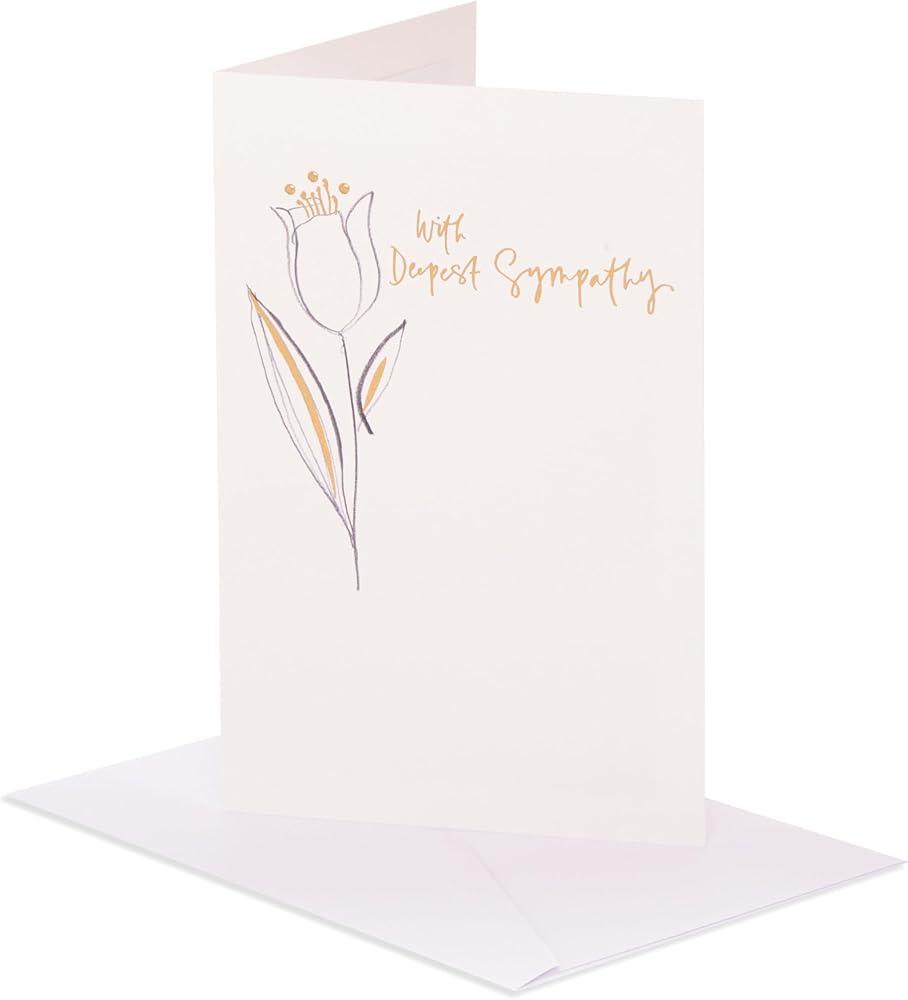 Tulip Design Sympathy Card