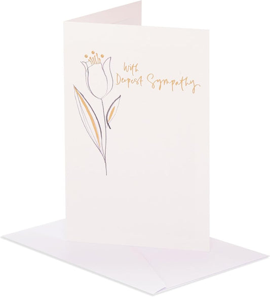 Tulip Design Sympathy Card