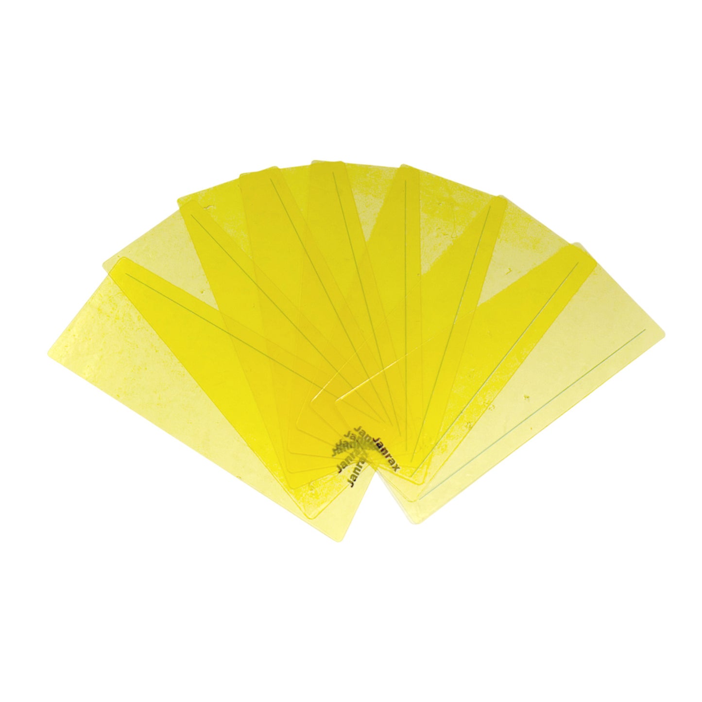 Pack of 16 Yellow 210x80mm Dyslexia Overlay Reading Strips – PET Material, Rounded Corners