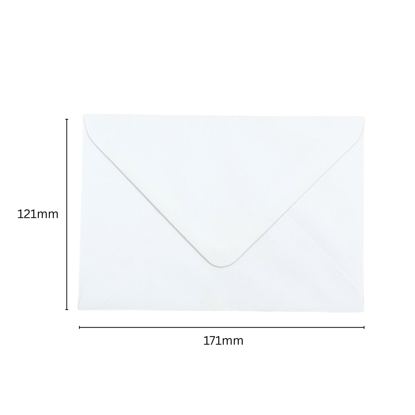 Pack of 50 White 100gsm 121x171mm Gummed Envelopes