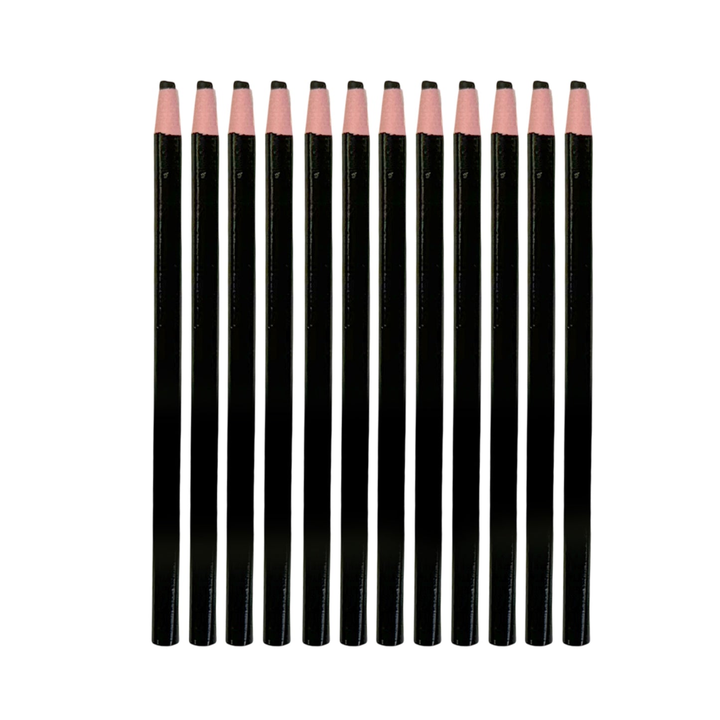 Pack of 12 Black Chinagraph Pencils by Janrax - Peel Off China Markers