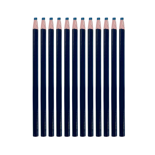 Pack of 12 Blue Chinagraph Pencils by Janrax - Peel Off China Markers