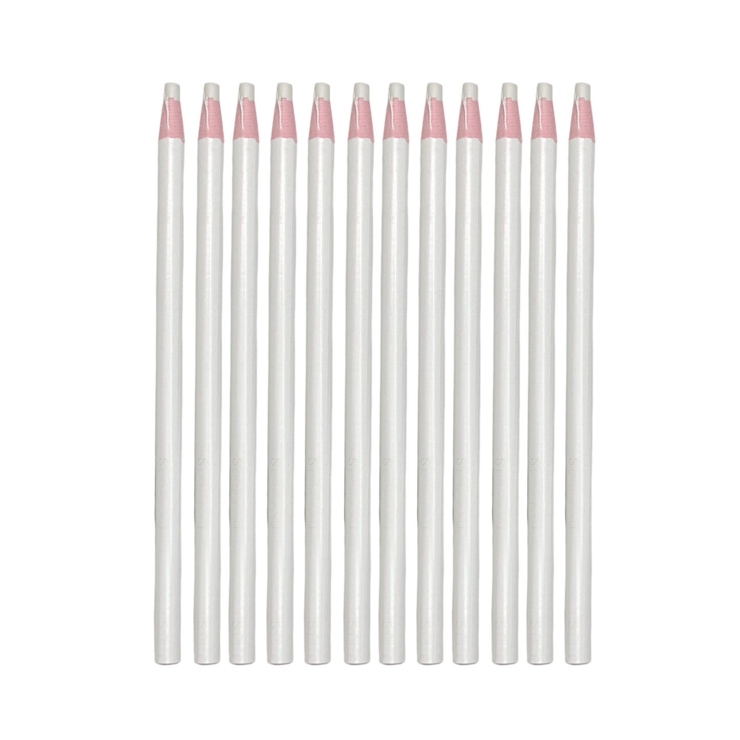 Pack of 12 White Chinagraph Pencils by Janrax - Peel Off China Markers