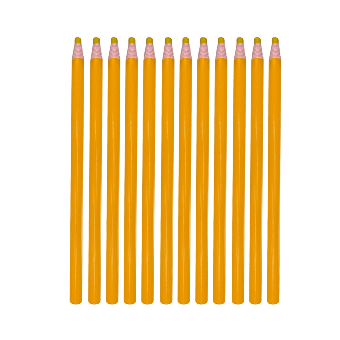 Pack of 12 Yellow Chinagraph Pencils by Janrax - Peel Off China Markers