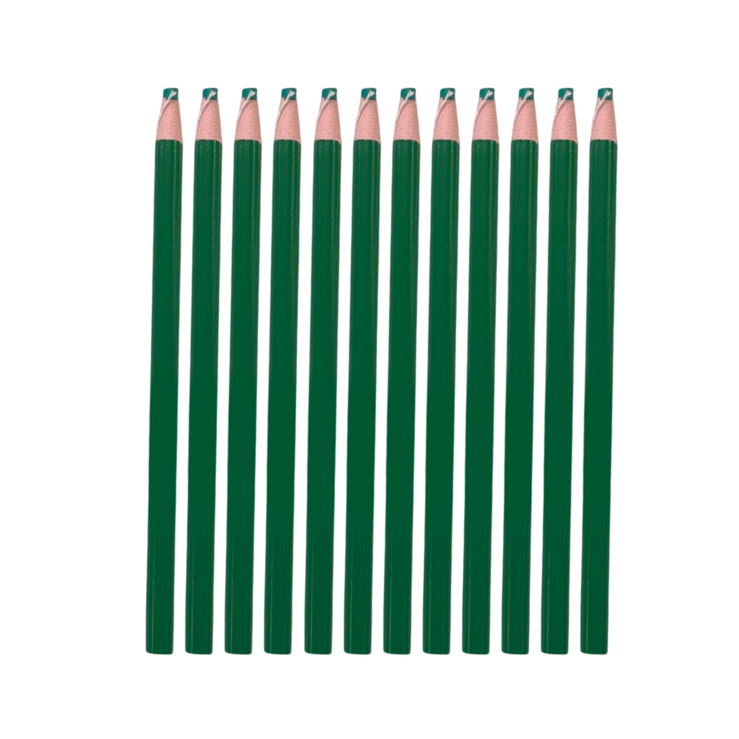 Pack of 12 Green Chinagraph Pencils by Janrax - Peel Off China Markers