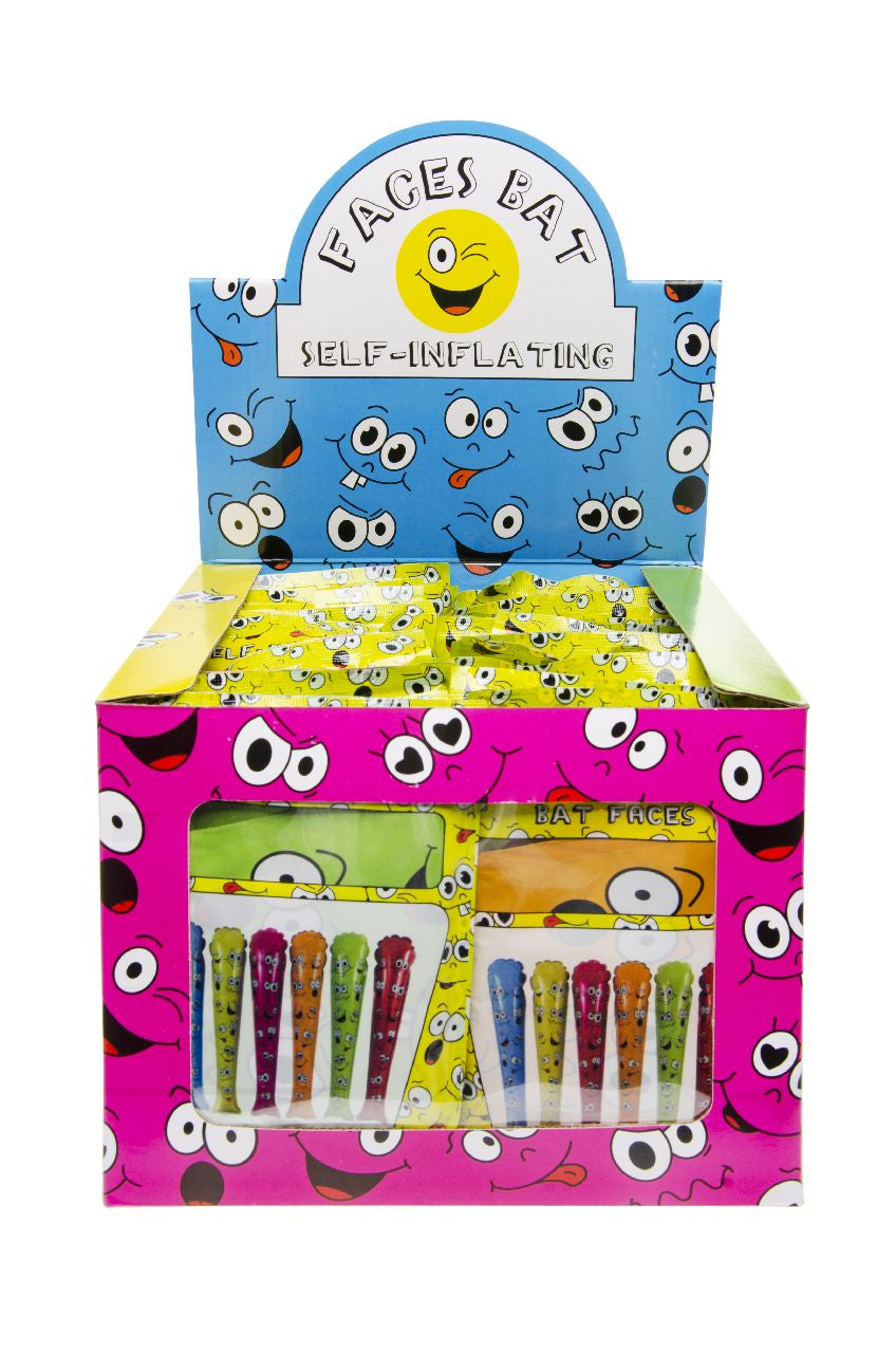 Pack of 48 Motion Face Print Self-Inflating Bats