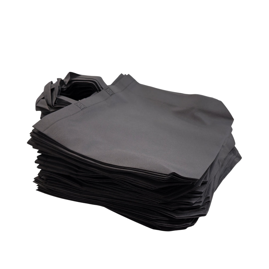 Pack of 25 Grey Coloured 35x25x10cm Non-Woven Bags with Handle