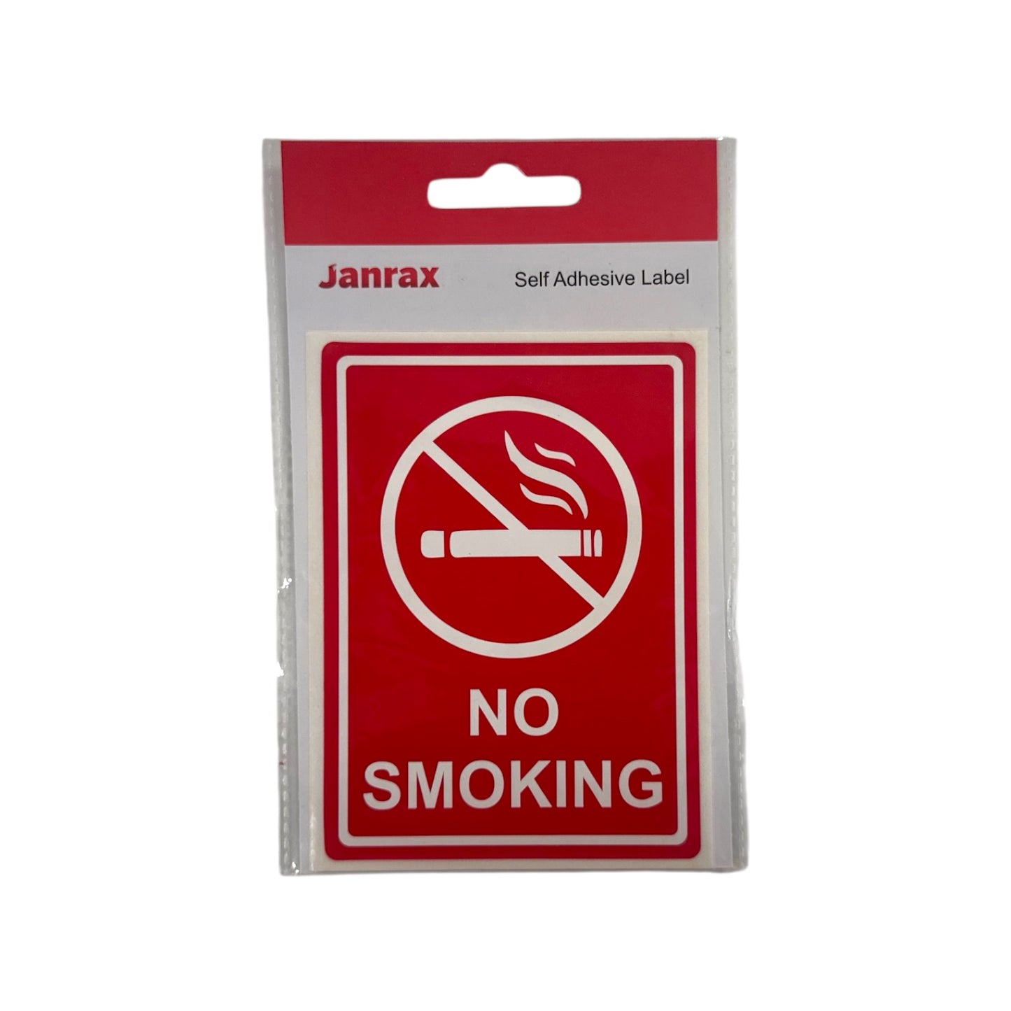 Pack of 3 No Smoking Self-Adhesive Labels 80x110mm