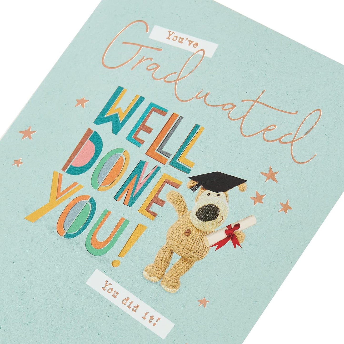 Boofle Cute Design Graduation Card 'Well Done You' - 