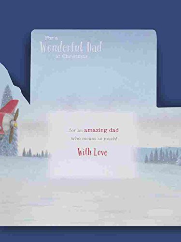 Wonderful Dad Christmas Card The Snowman And The Snowdog  