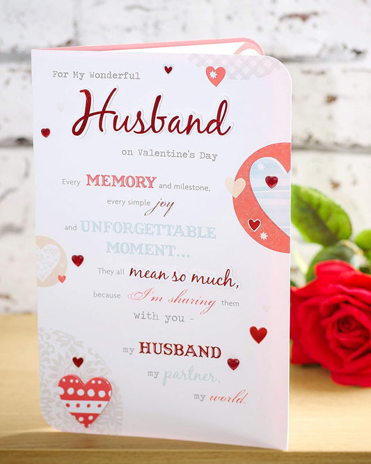 For Husband with Sentimental Message Romantic Valentine's Day Card