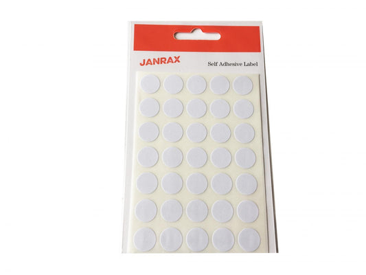 Pack of 280 White 13mm Round Labels - Send 2 Packs