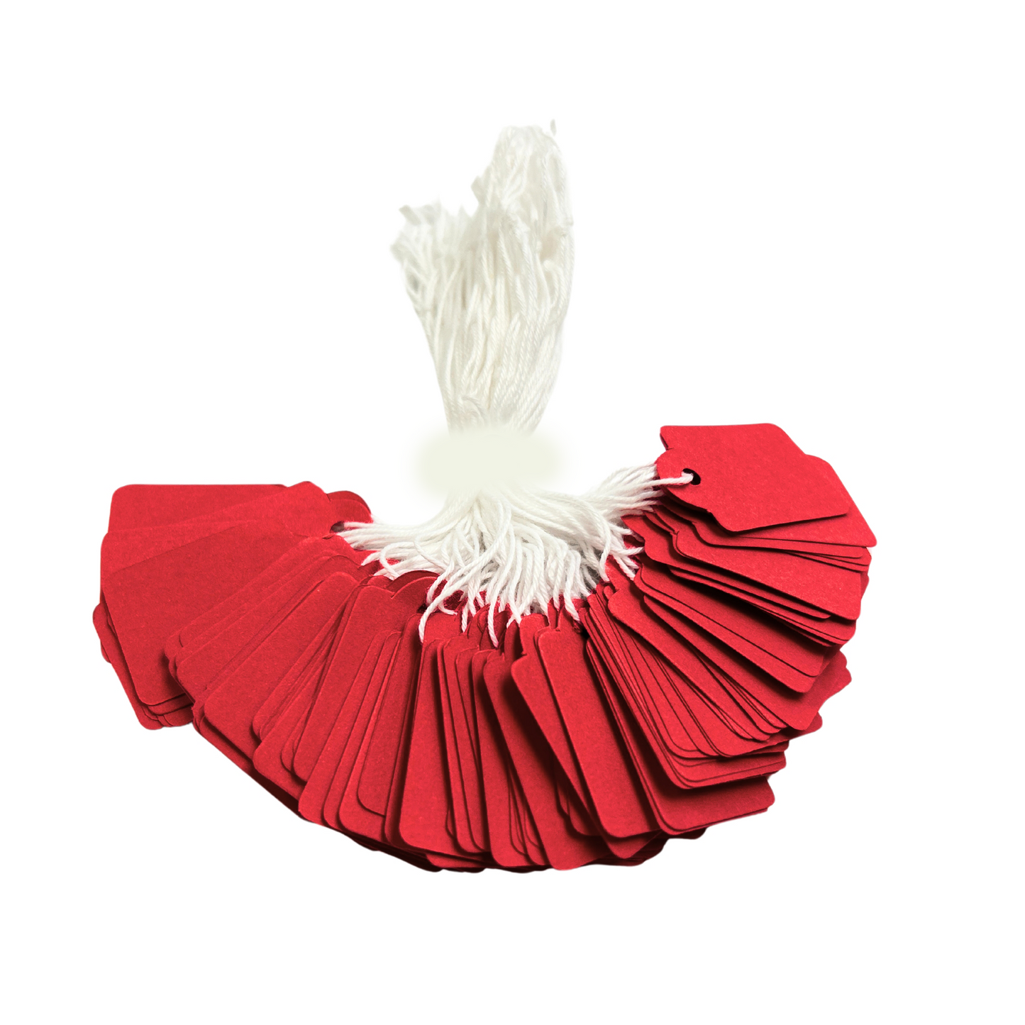 Pack of 4800 Large Red Strung Tags 36 x 53mm