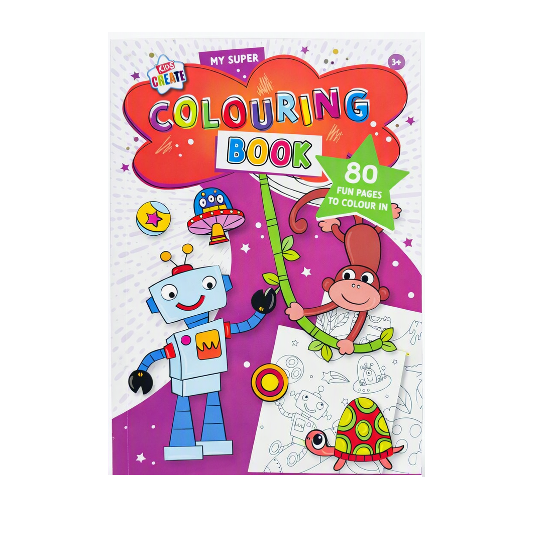 Kids Create My Super 80 Fun Pages Colouring Book